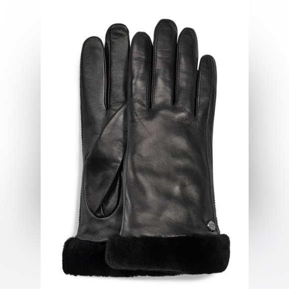 UGG Classic Leather Shorty Tech Glove - Picture 1 of 5